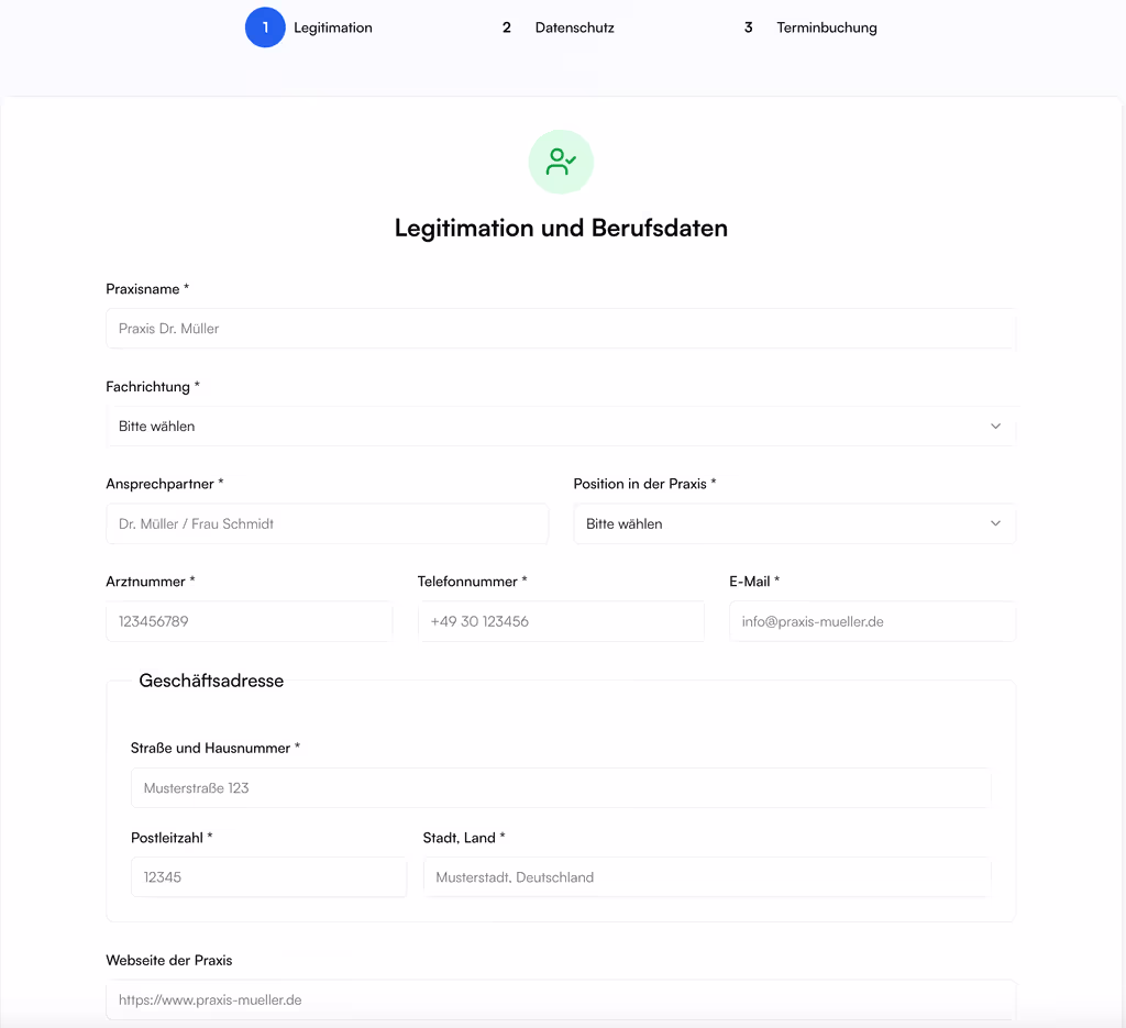 Create your account