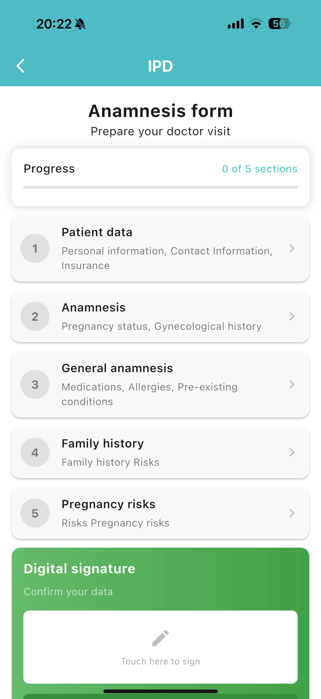 App snapshot